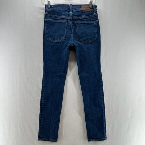 Madewell Jeans Womens 25P 9" Mid-Rise Skinny Medium Washed Stretch Denim Blue - Picture 2 of 11
